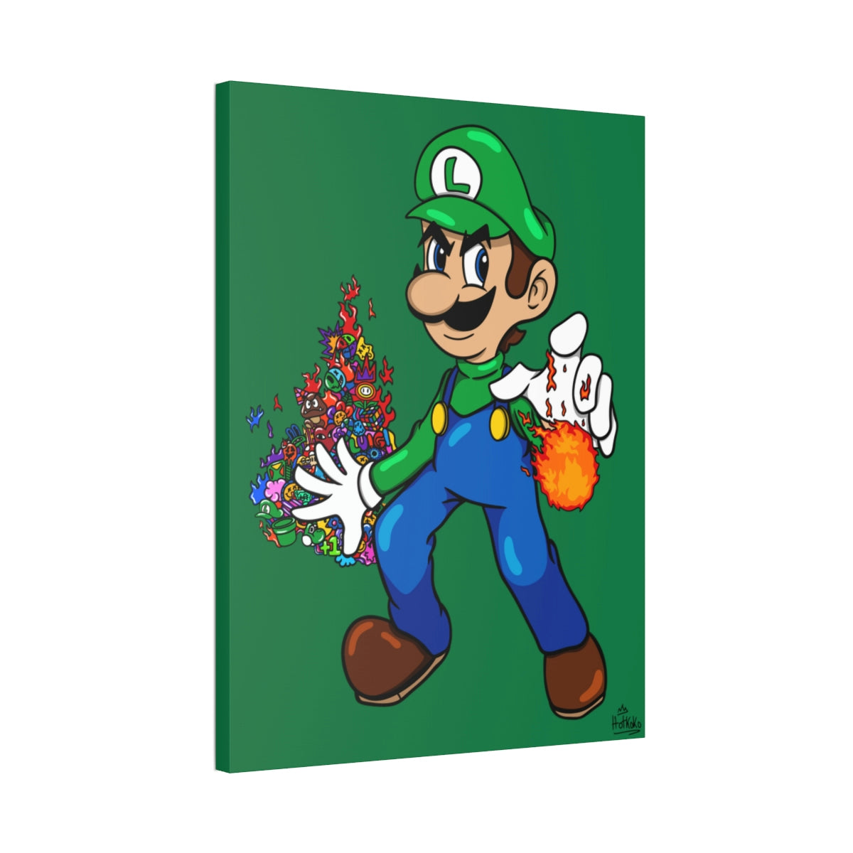 Luigi Doodle Artwork