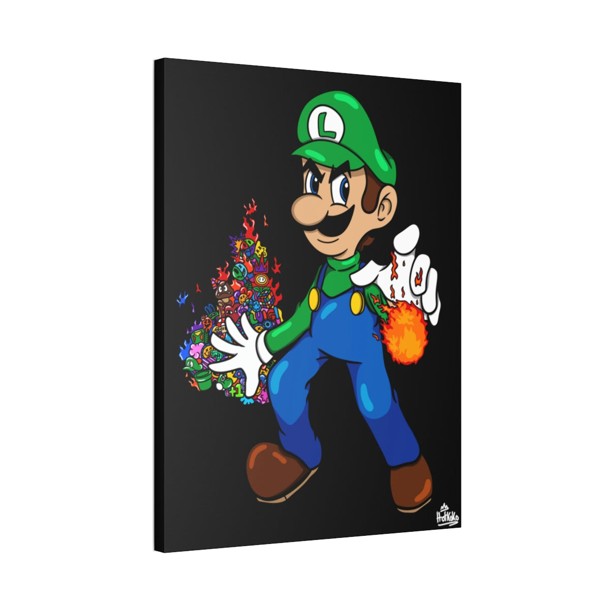 Luigi Doodle Artwork