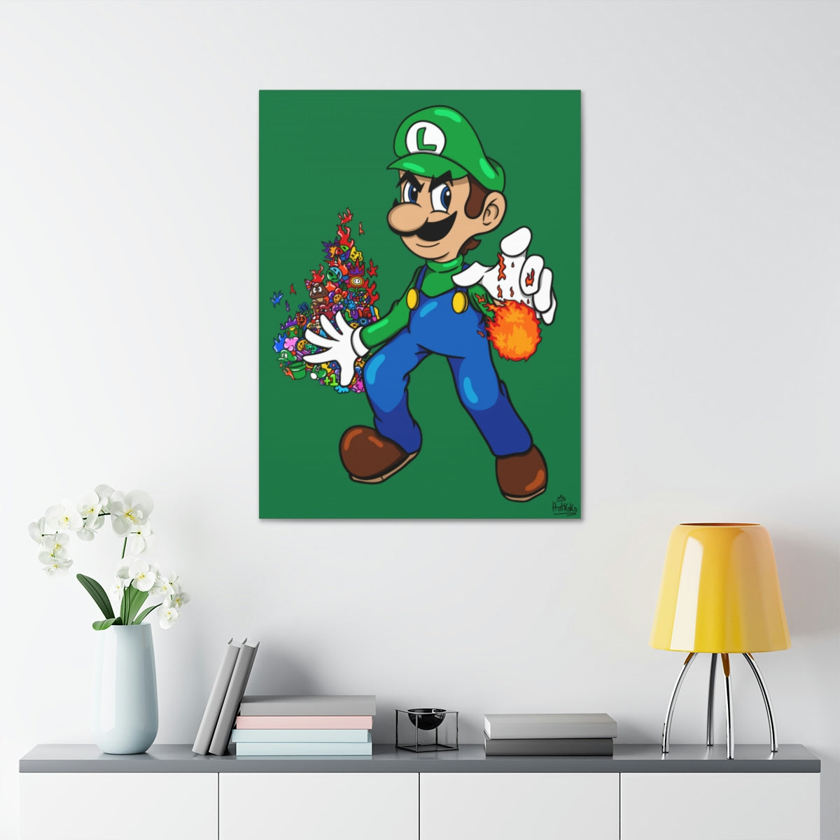 Luigi Doodle Artwork