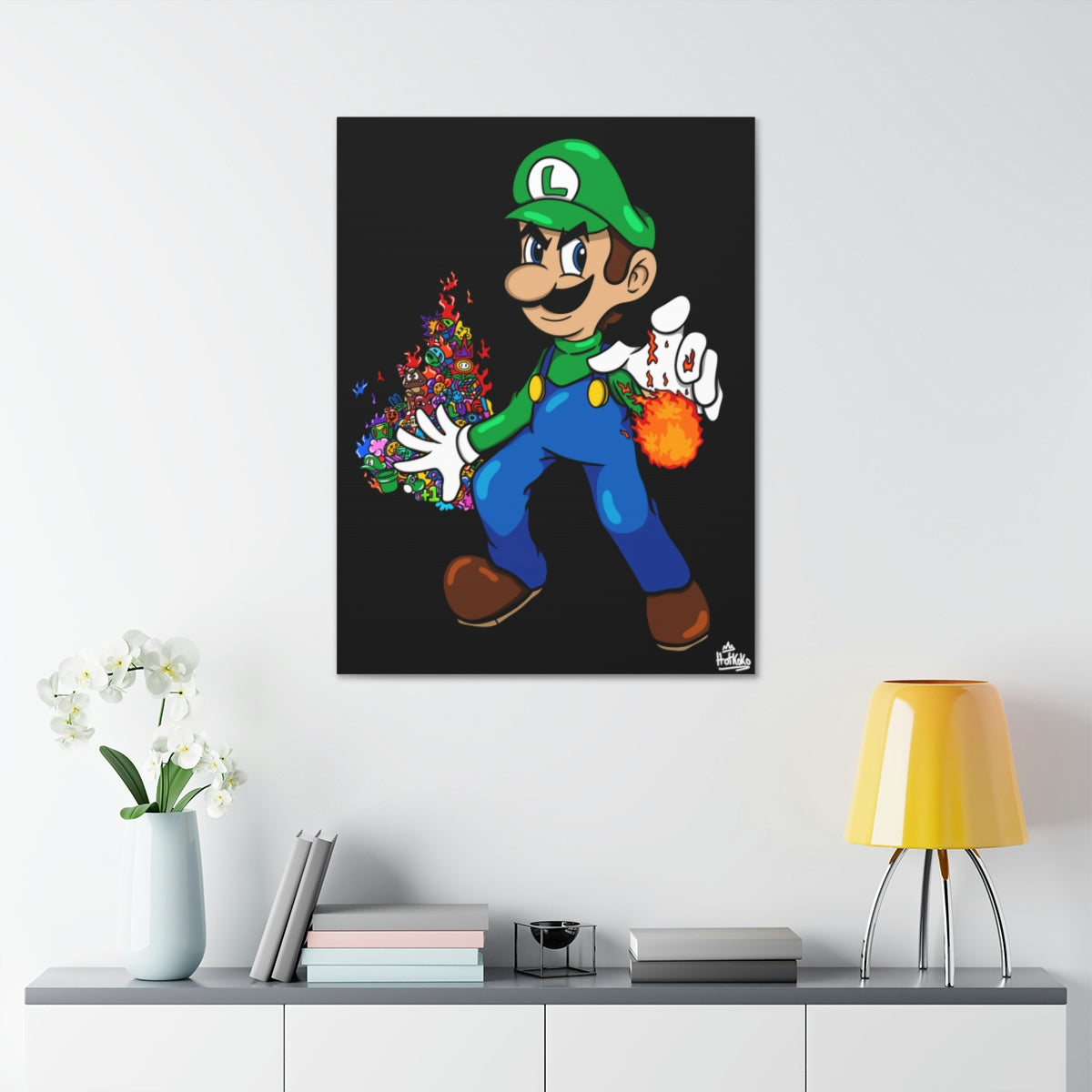 Luigi Doodle Artwork