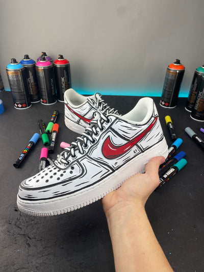 Red Cartoon Low Top Shoes