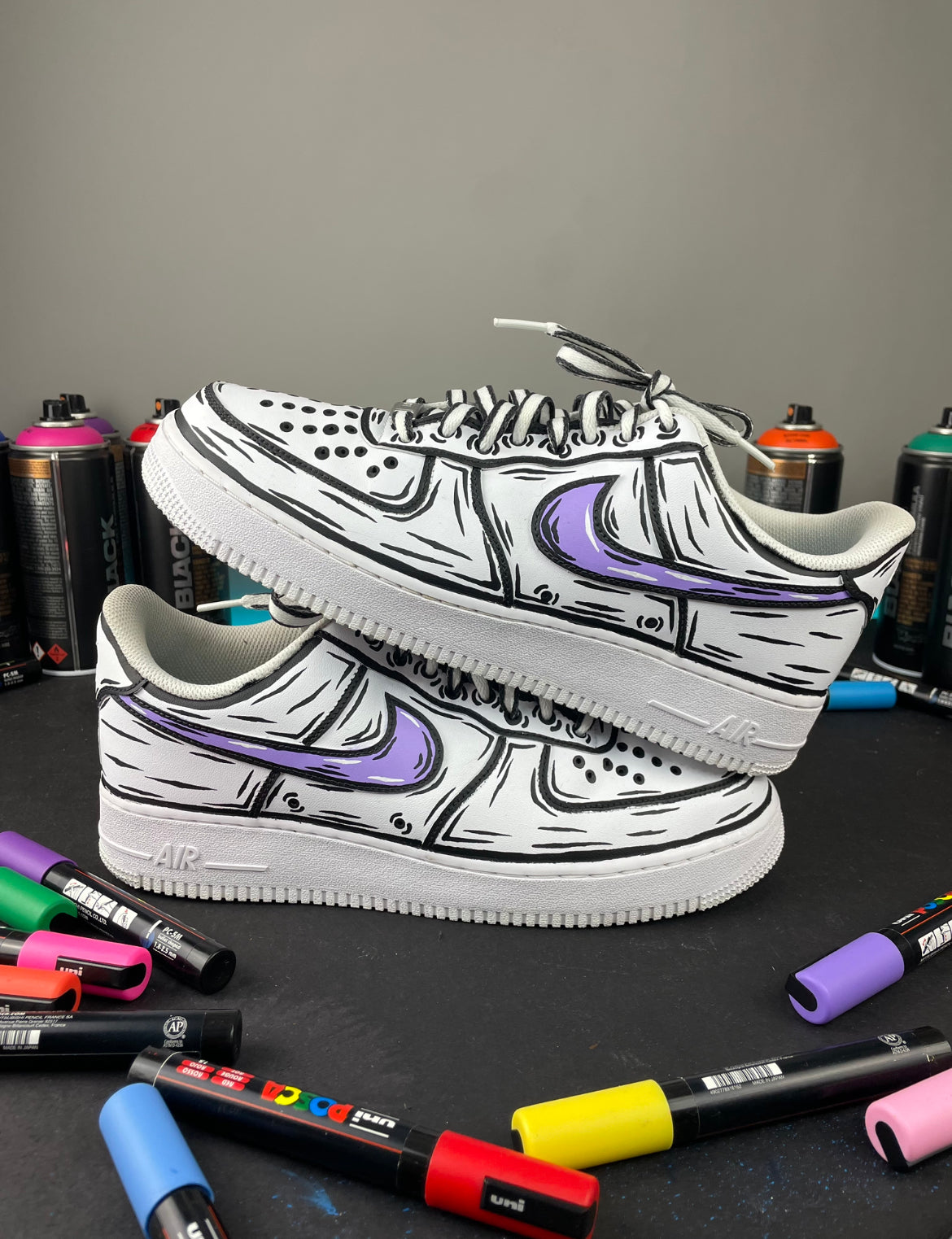 Lilac Cartoon Low Top Shoes