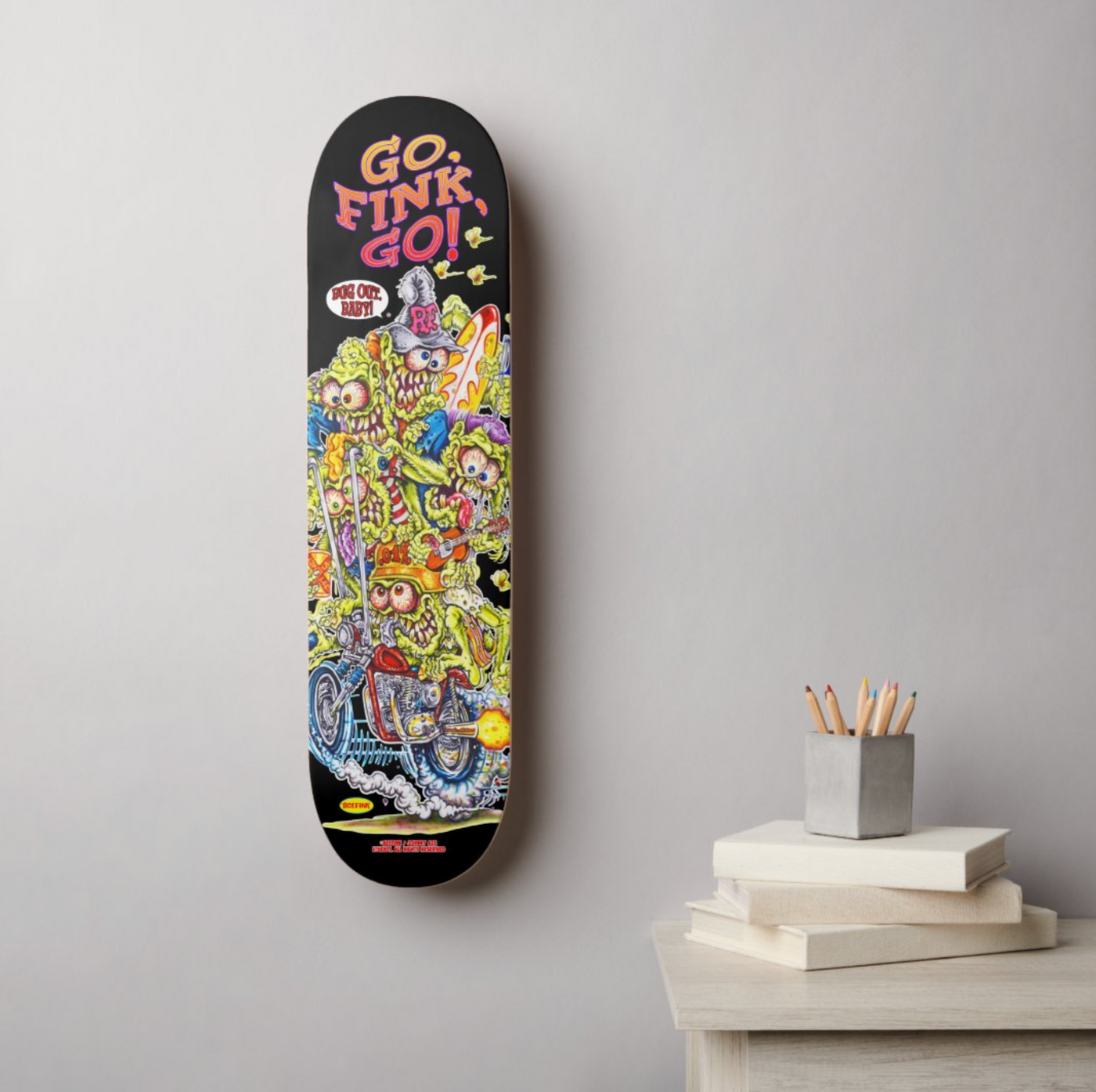 Psychedelic Art Skateboard