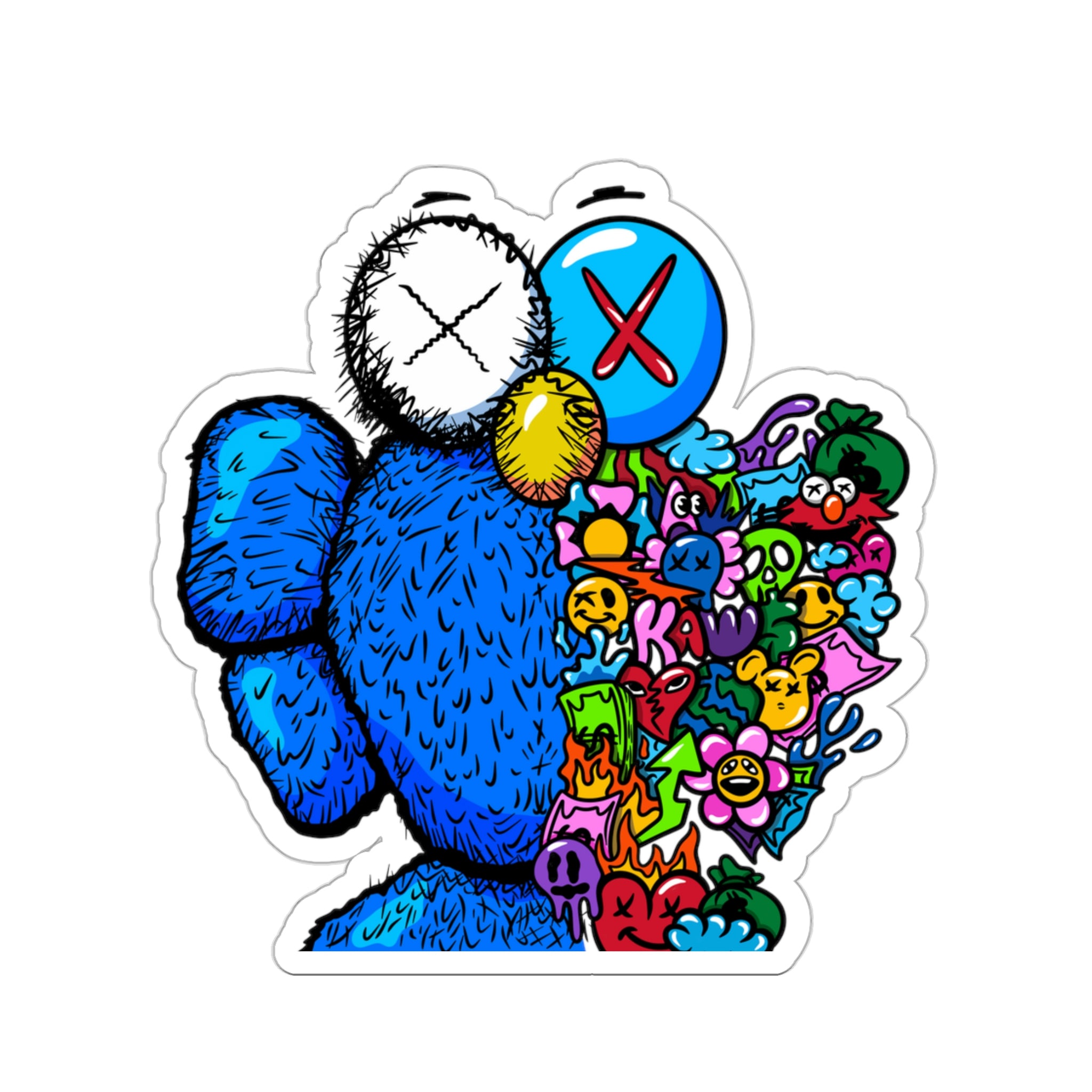 Kaws Doodle Art Sticker – HotKokosArt