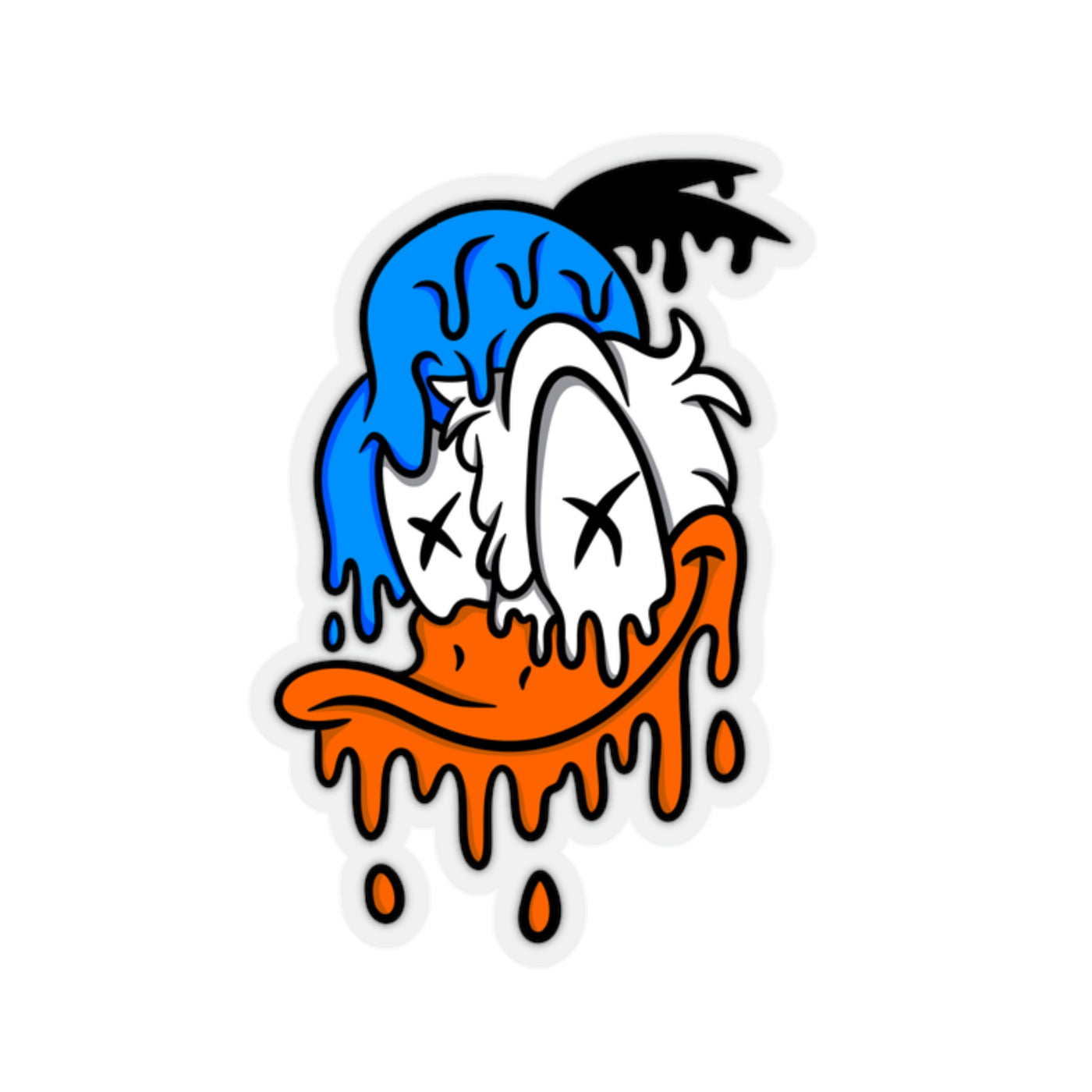 Donald Duck Drippy Sticker
