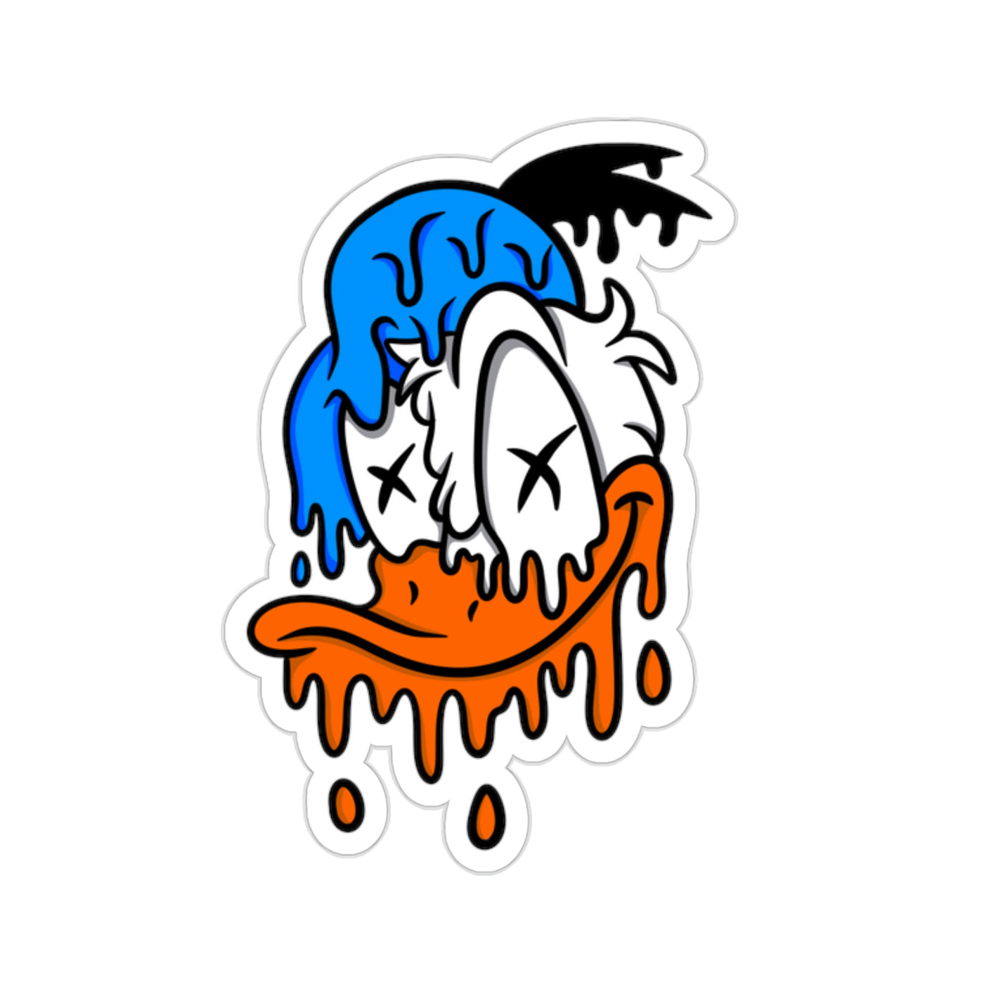 Donald Duck Drippy Sticker
