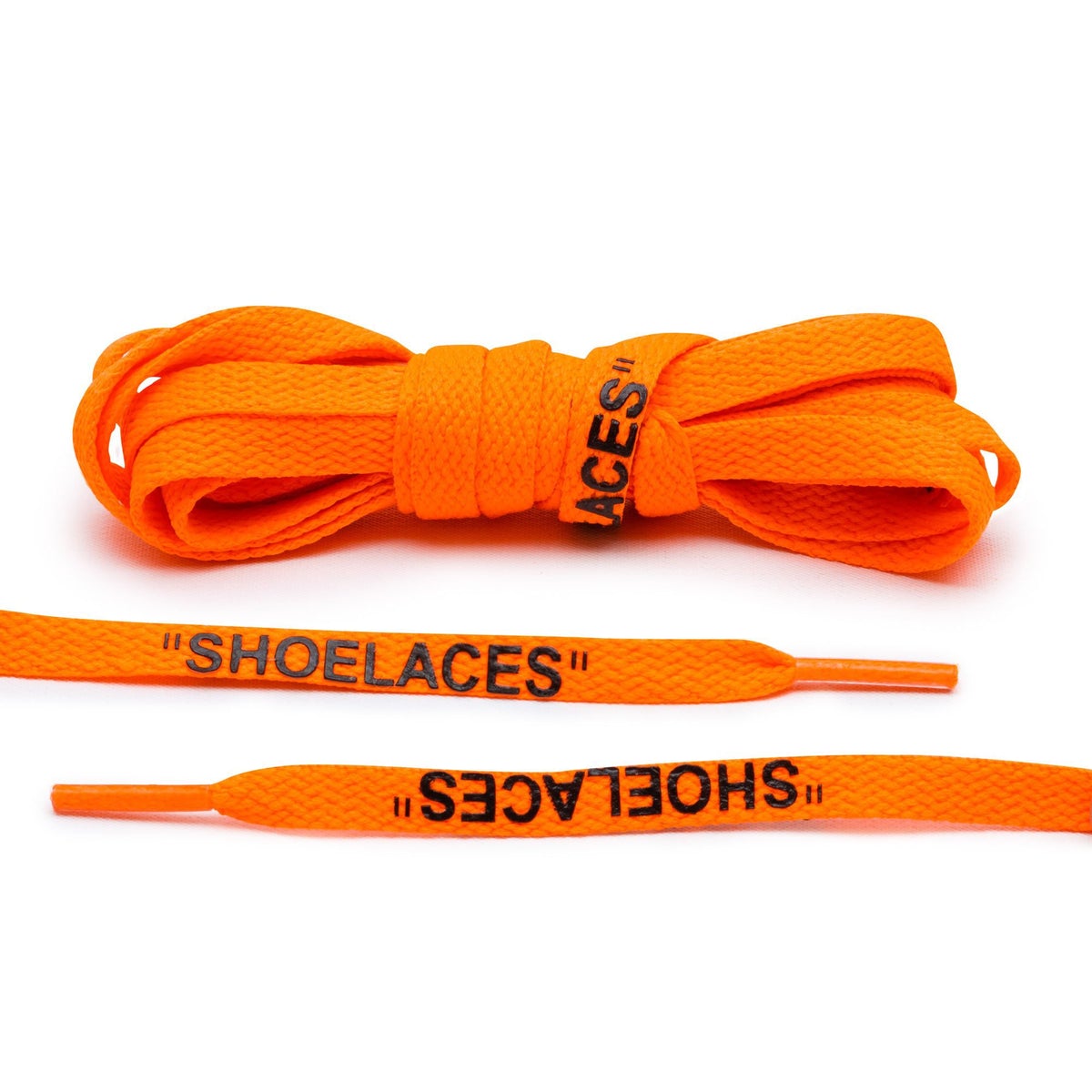 Neon Orange/Black Off-White Style "Shoelaces" - HotKokosArt