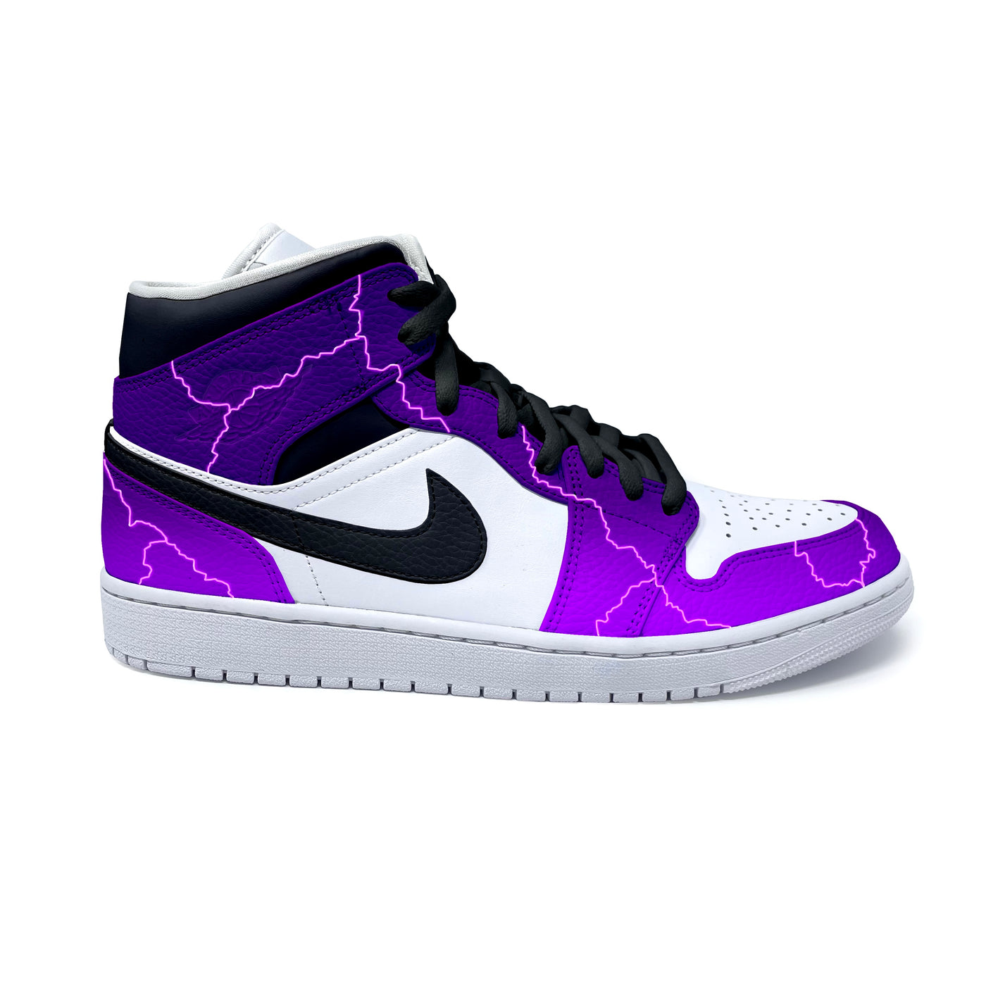 Purple Lightning Storm Jordan 1's - HotKokosArt